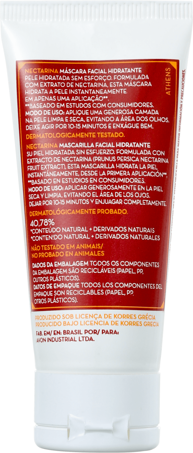 Korres Nectarine - Máscara Hidratante 30g