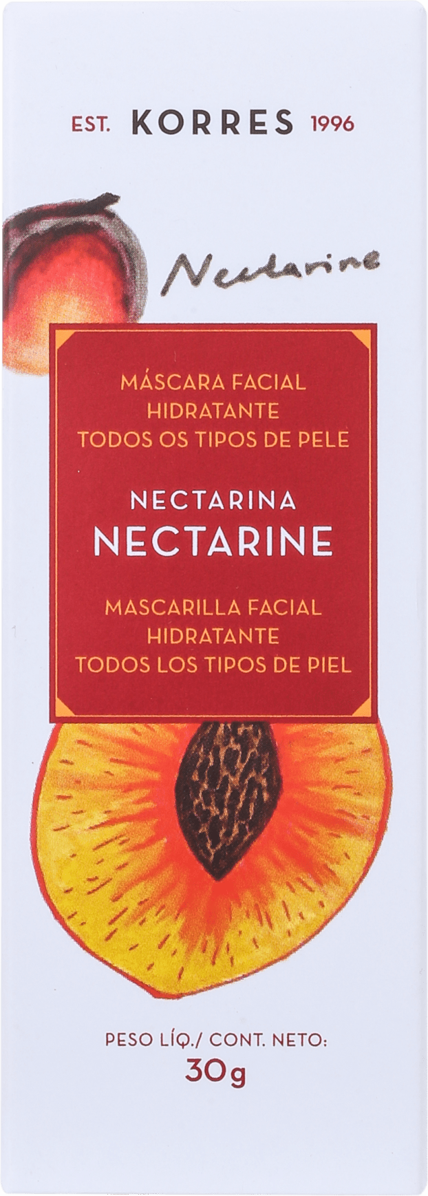 Korres Nectarine - Máscara Hidratante 30g