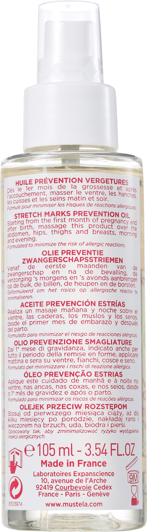 Mustela Maternité - Óleo de Prevenção de Estrias 105ml