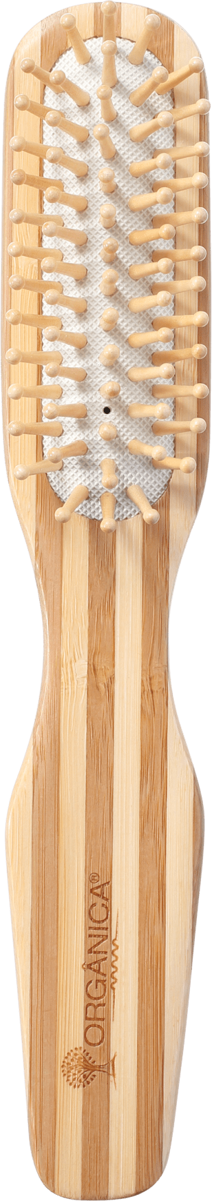 Orgânica Bambu Retangular - Escova de Cabelo