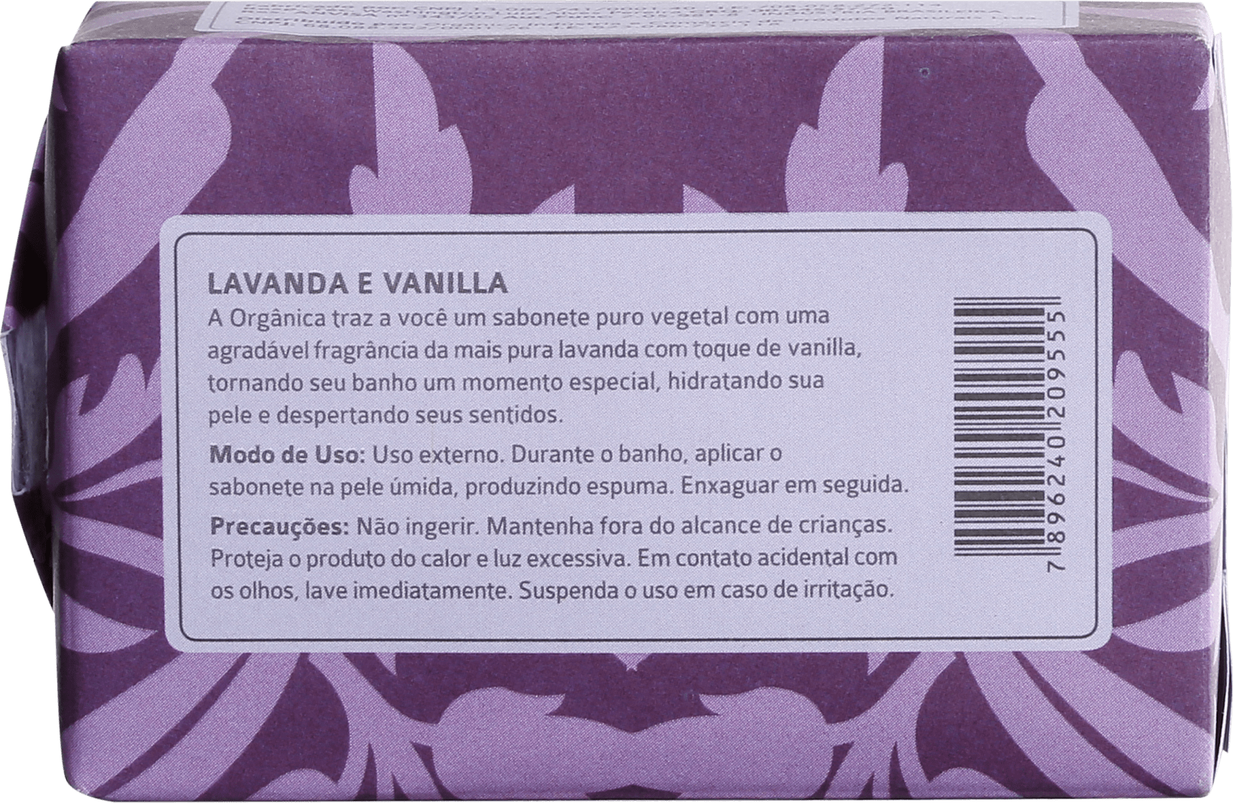 Orgânica Puro Vegetal Lavanda & Vanilla - Sabonete em Barra 90g