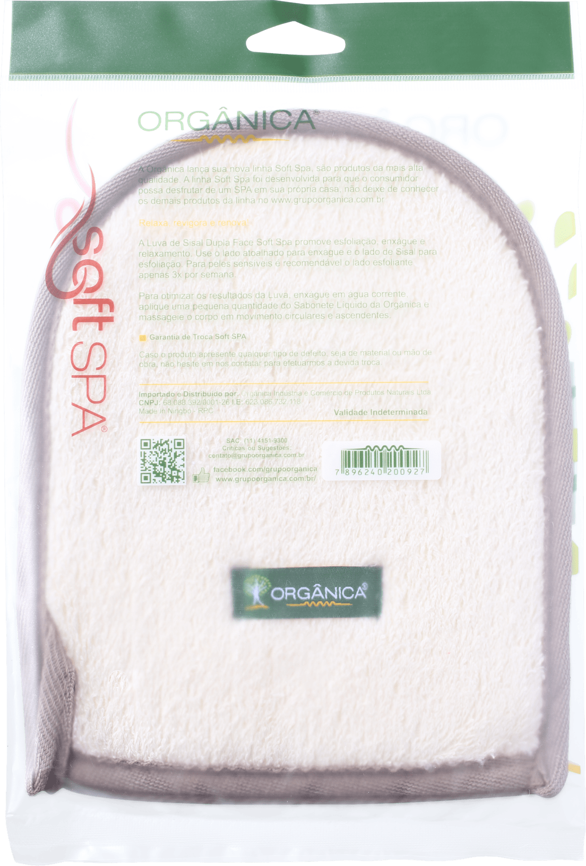 Orgânica Luva de Sisal Dupla Face - Luva de Banho