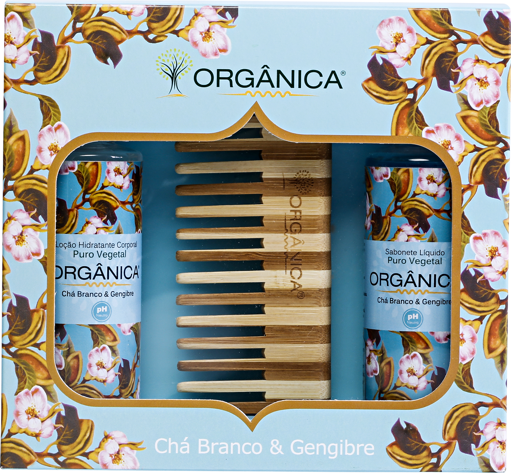 Kit Orgânica Set Chá Branco e Gengibre (3 produtos)