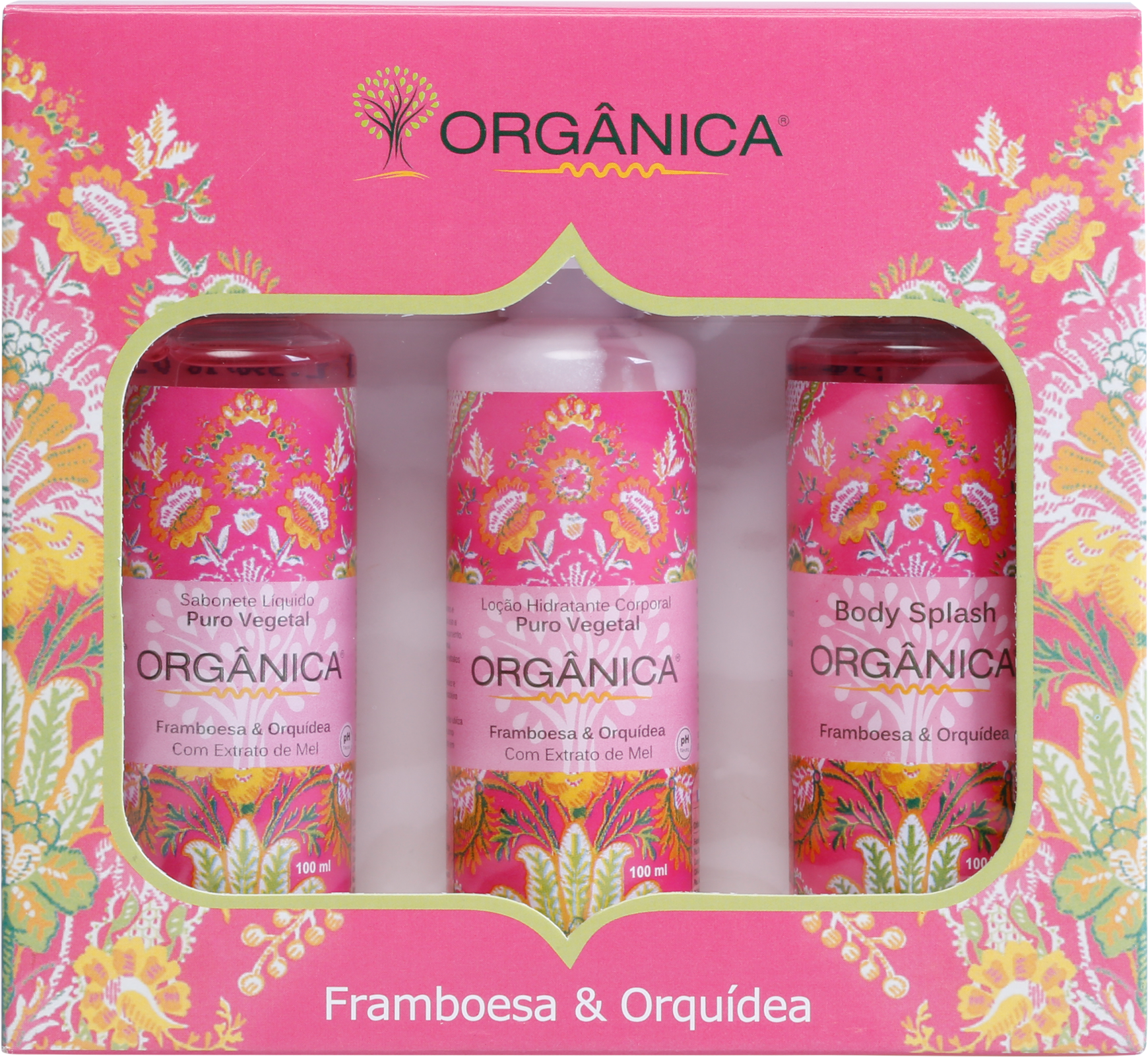 Kit Orgânica Tri Set Framboesa e Orquídea (3 produtos)