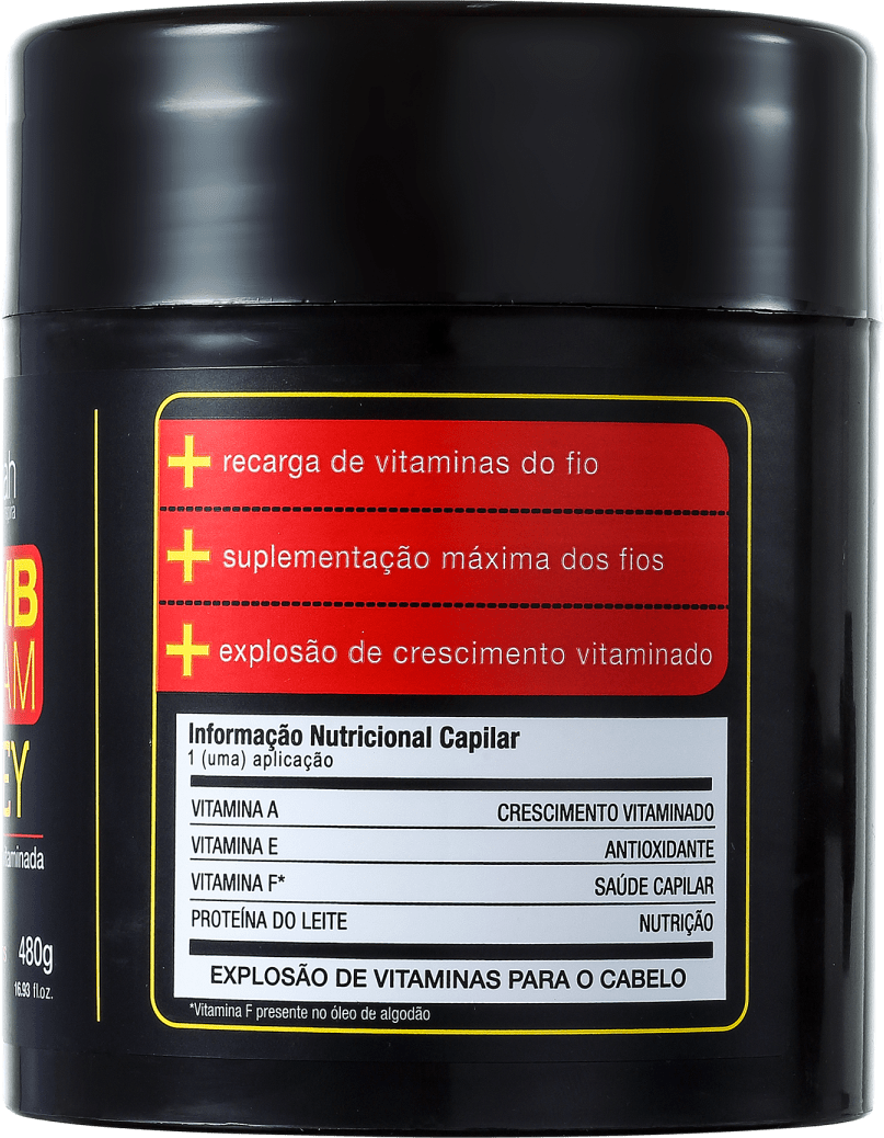 Yenzah Whey Bomb Cream - Máscara de Tratamento 480g