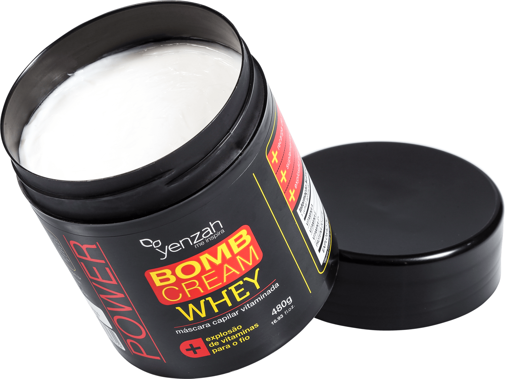 Yenzah Whey Bomb Cream - Máscara de Tratamento 480g