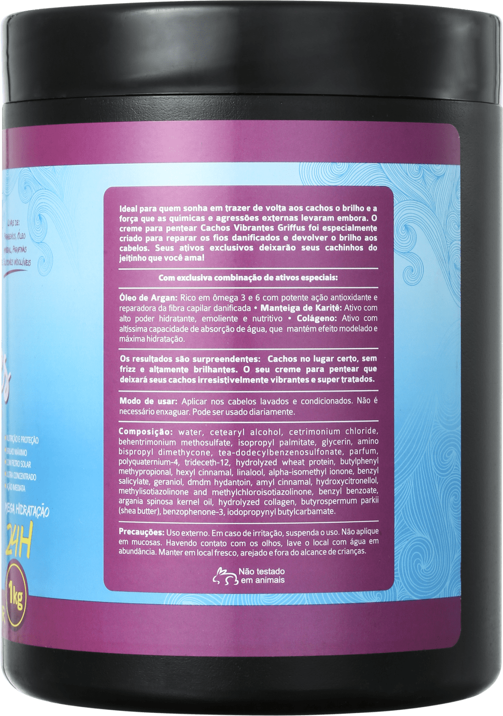 Griffus Amo Cachos Vibrantes - Ativador de Cachos 1000g
