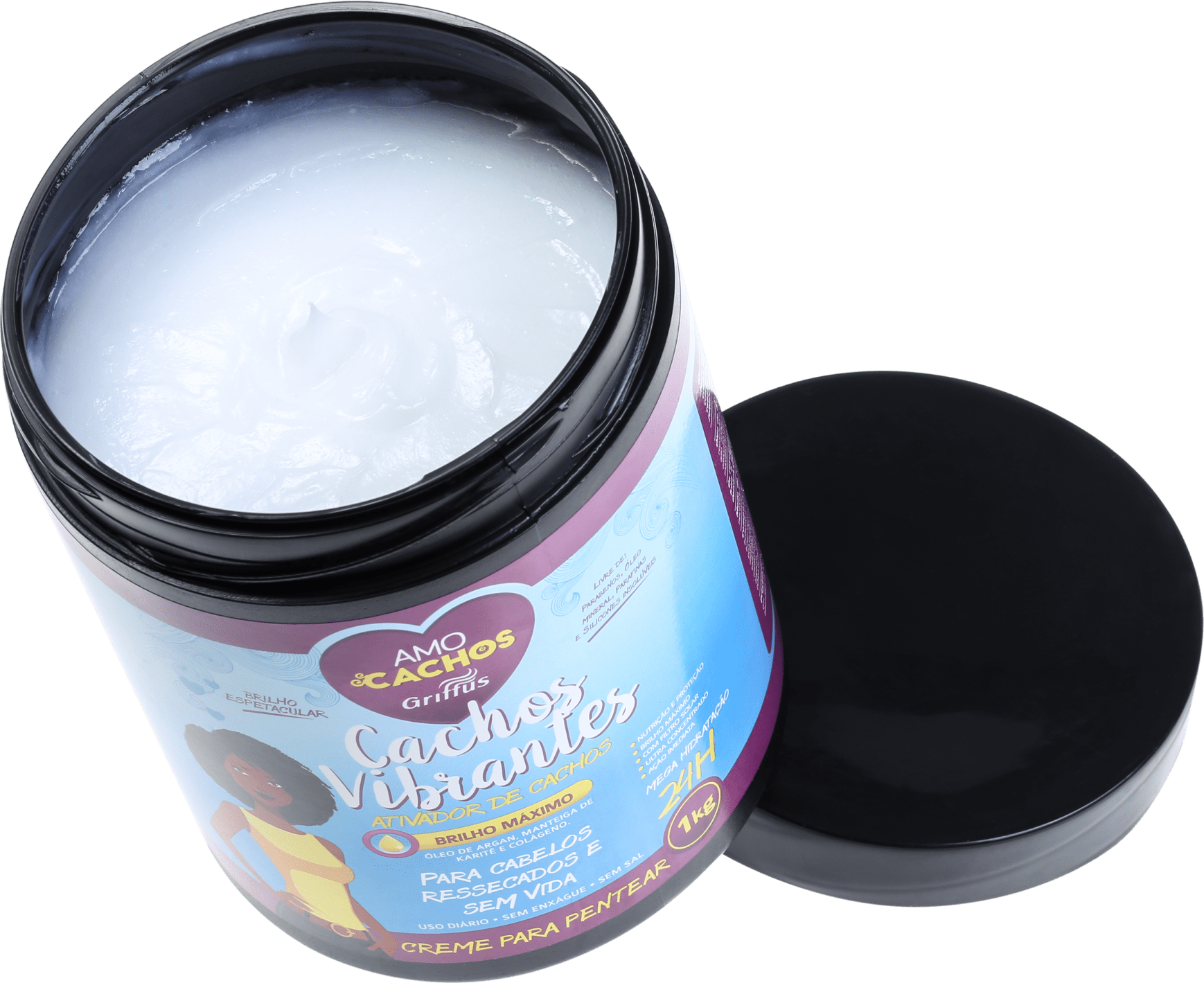 Griffus Amo Cachos Vibrantes - Ativador de Cachos 1000g