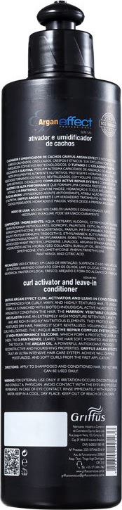 Griffus Argan Effect - Ativador e Umidificador de Cachos 400ml