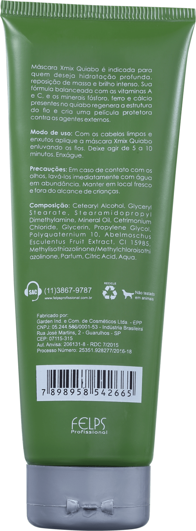 Felps Profissional Xmix Quiabo - Máscara 250g