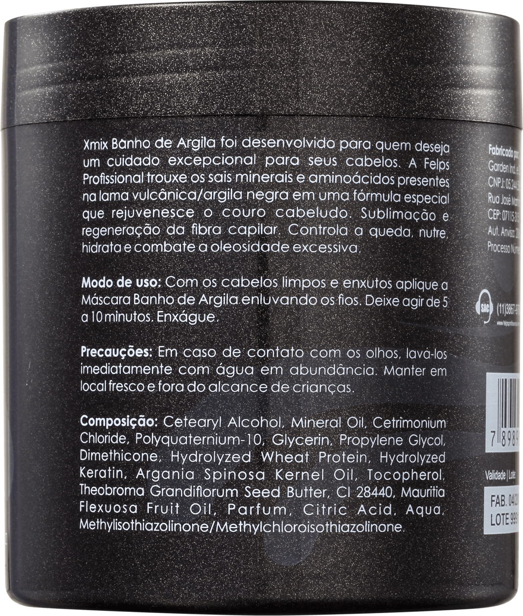 Felps Profissional Xmix Banho de Argila - Máscara 500g
