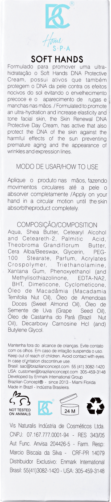 Brazilian Concept Soft Hands - Creme para as Mãos 50g