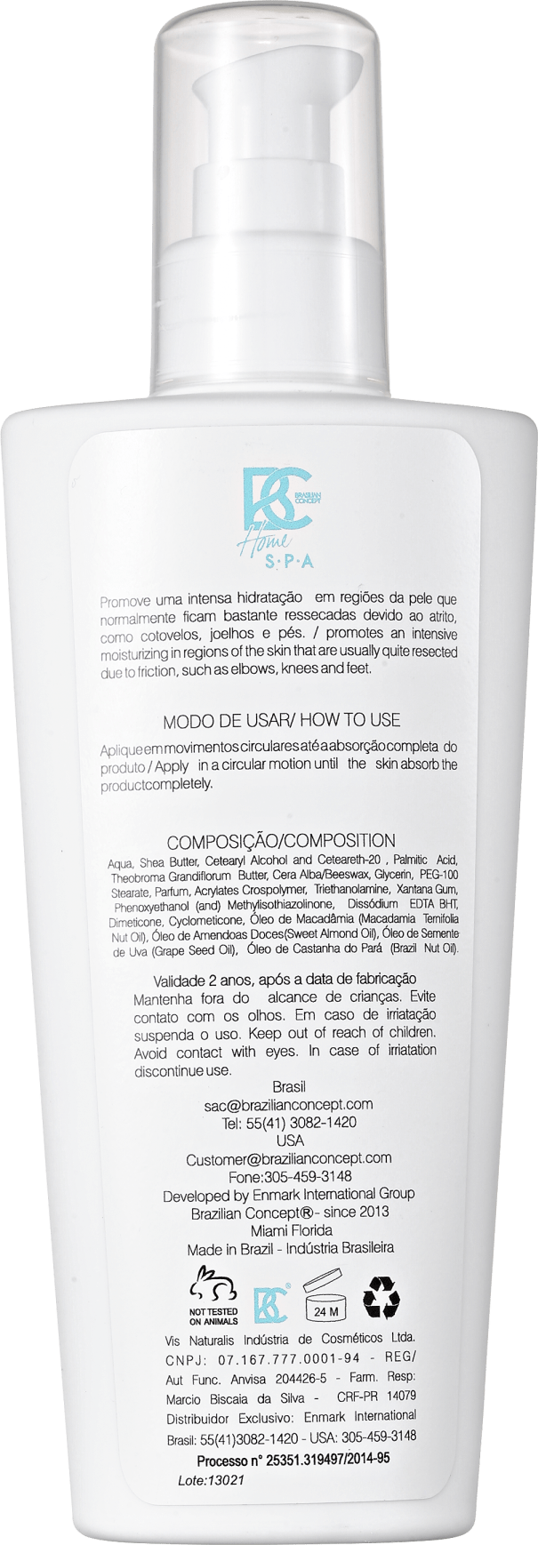 Brazilian Concept Body Cream Intense Moisture - Creme Hidratante Corporal 150g