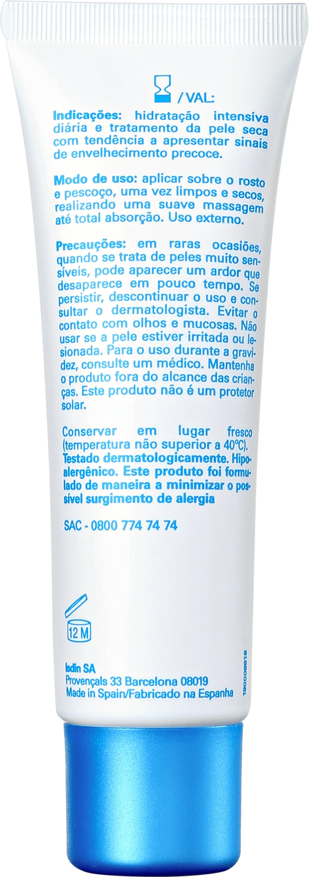 ISDIN Ureadin Cream FPS 20 - Hidratante Facial 51,25g