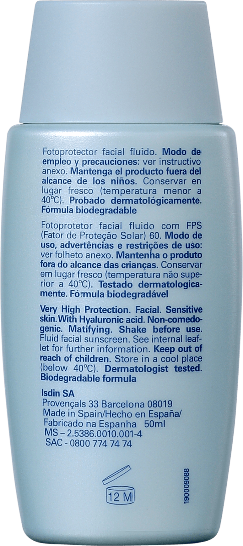ISDIN Fotoprotector Fusion Fluid FPS 50 - Protetor Solar Facial 50ml