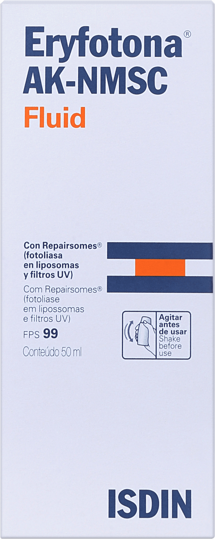 ISDIN Eryfotona AK-NMSC Fluid FPS 99 - Protetor Solar Facial 50ml