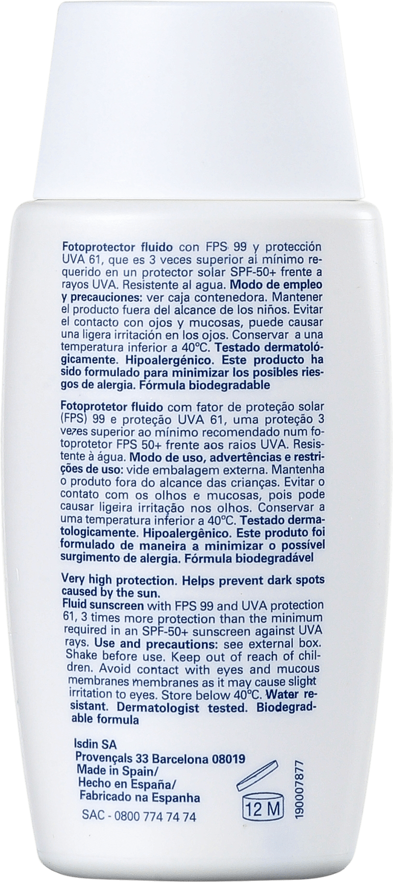 ISDIN Foto Ultra Spot Prevent FPS 99 - Protetor Solar Facial 50ml