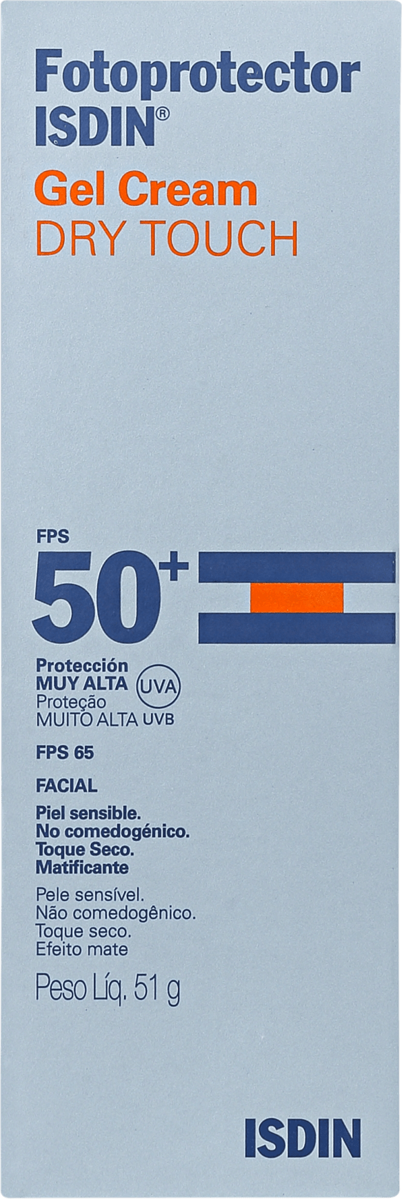 ISDIN Fotoprotector Gel Cream FPS 50 - Protetor Solar Facial 51g