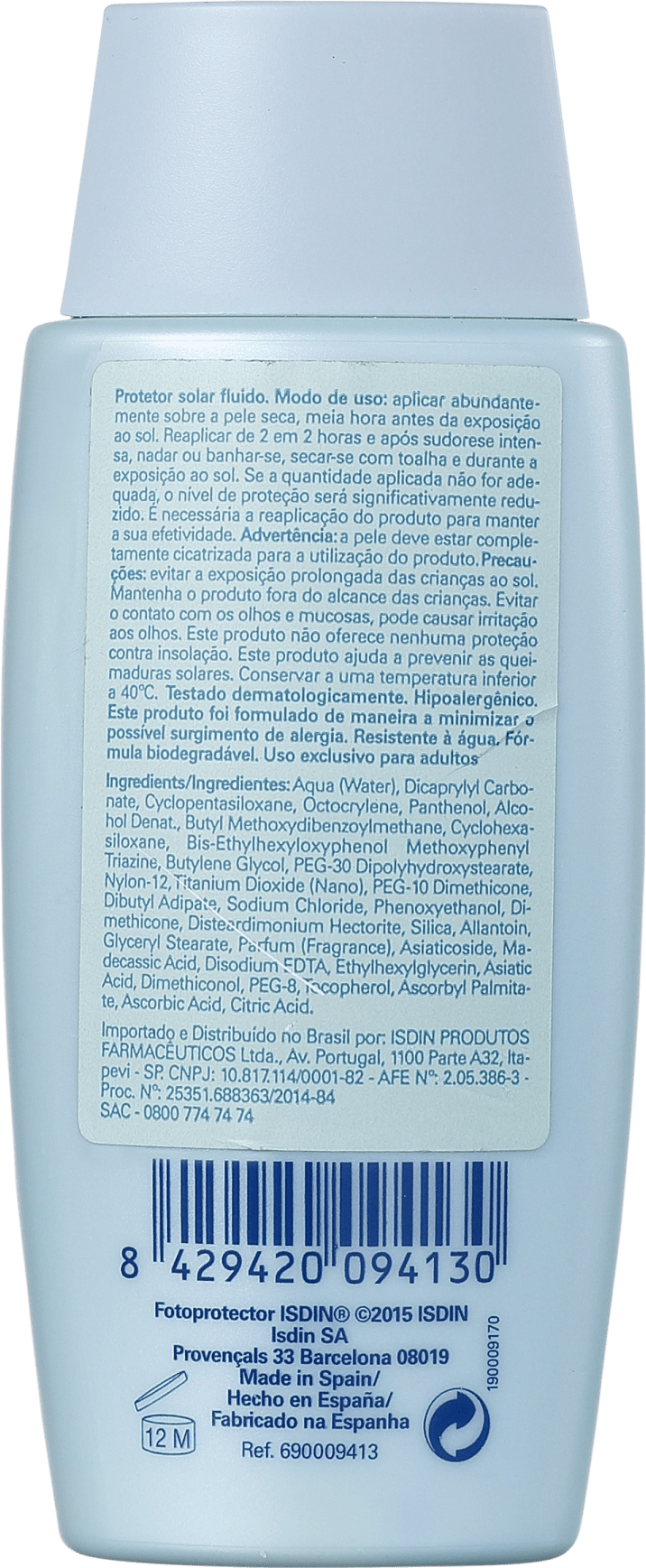 ISDIN Fotoprotector Fluid Tattoo FPS 50 - Protetor Solar para Tatuagem 100ml