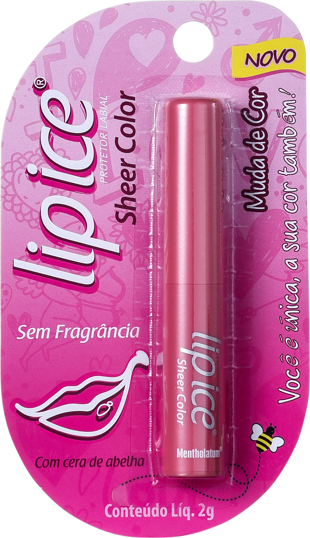 Lip Ice Sheer Color Sem Fragrância - Hidratante Labial 2g