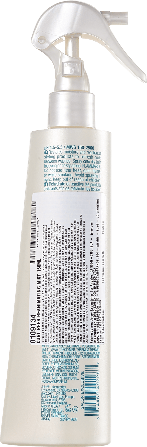 Joico Curl Refreshed Reanimating Mist - Spray Restaurador 150ml