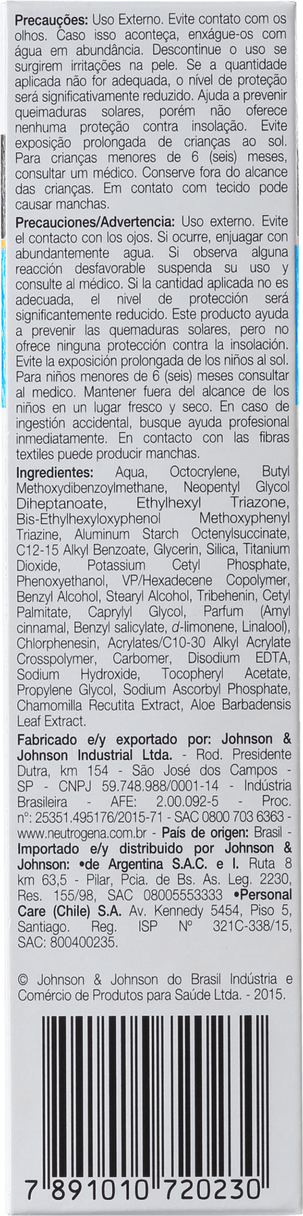 Neutrogena Sun Fresh FPS 60 - Protetor Solar Facial 50ml