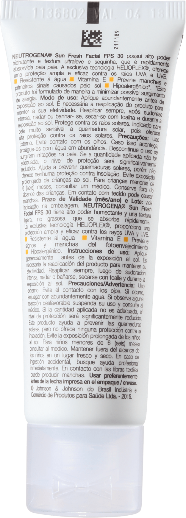 Neutrogena Sun Fresh FPS 30 - Protetor Solar Facial 50ml