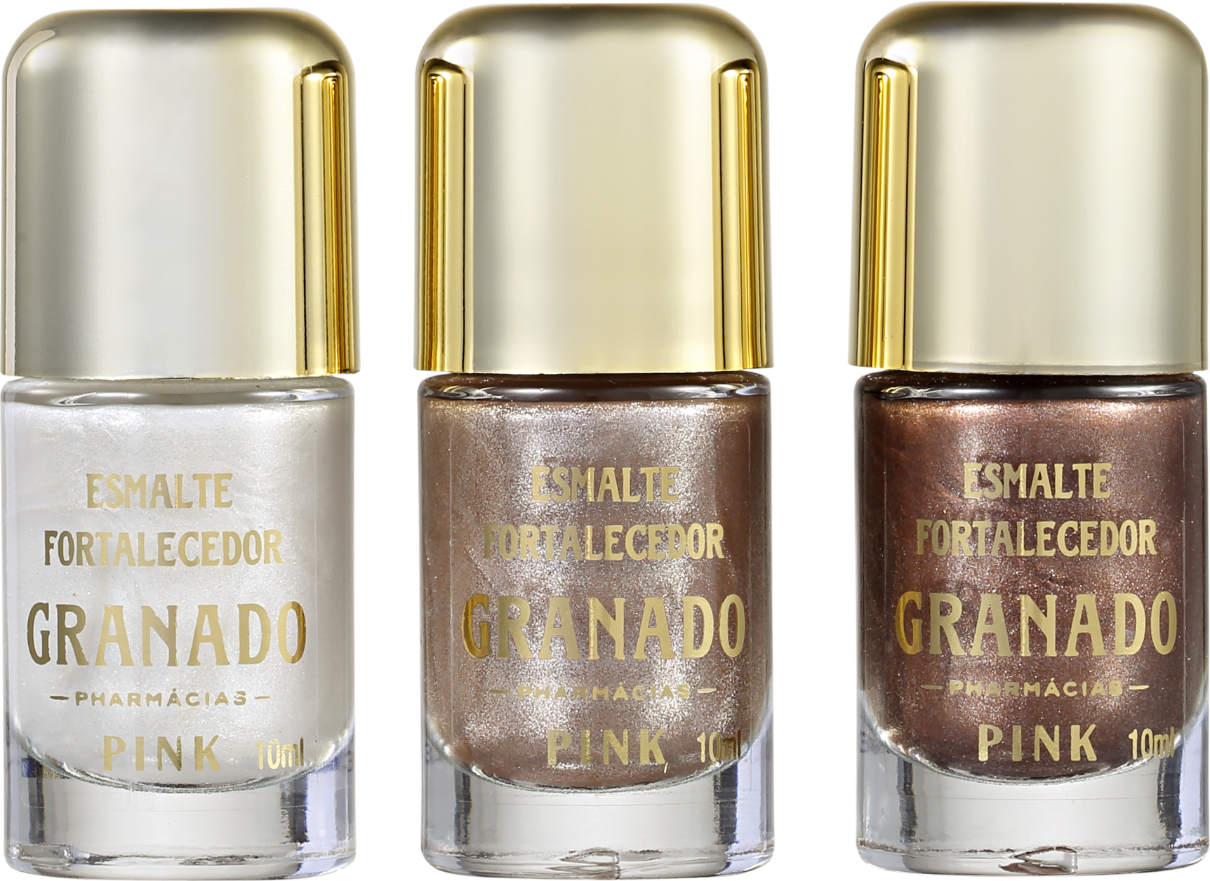 Kit Granado Pink Trio Melindrosas de Esmaltes