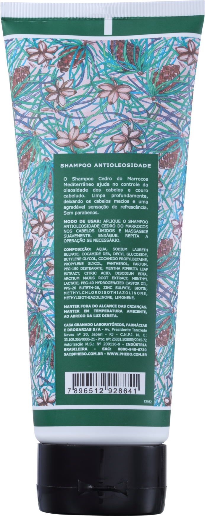 Phebo Mediterrâneo Cedro do Marrocos - Shampoo 200ml