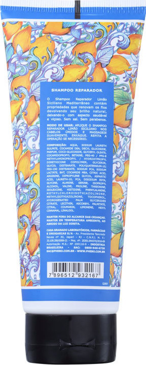 Phebo Mediterrâneo Limão Siciliano - Shampoo 200ml