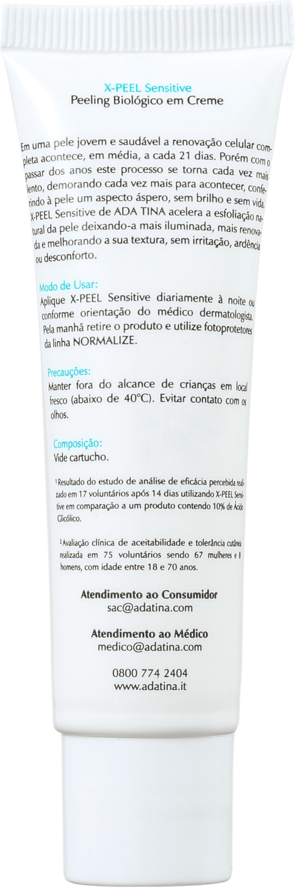 Ada Tina X-Peel Sensitive - Creme para Rugas e Anti-Idade 30ml