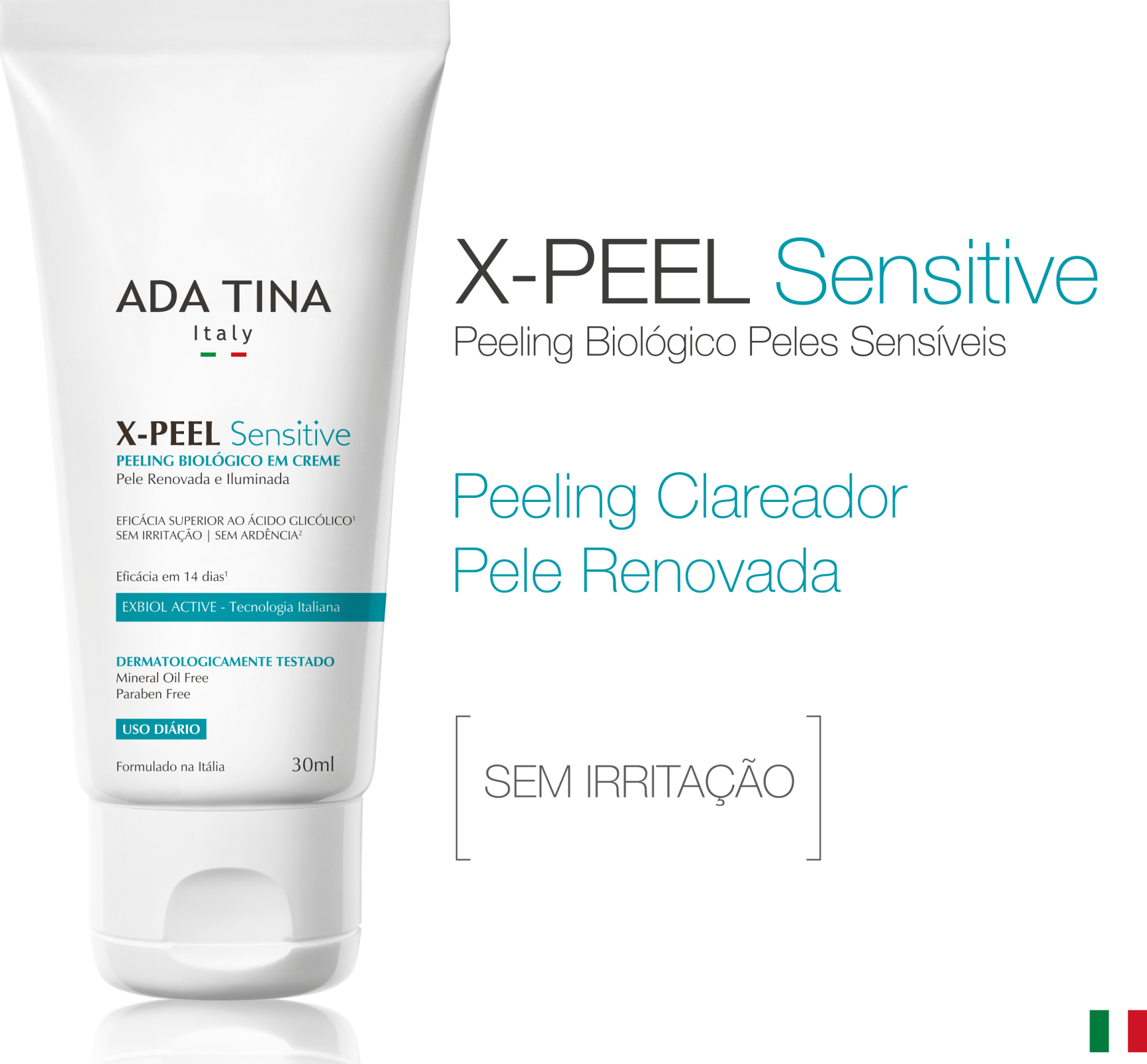 Ada Tina X-Peel Sensitive - Creme para Rugas e Anti-Idade 30ml