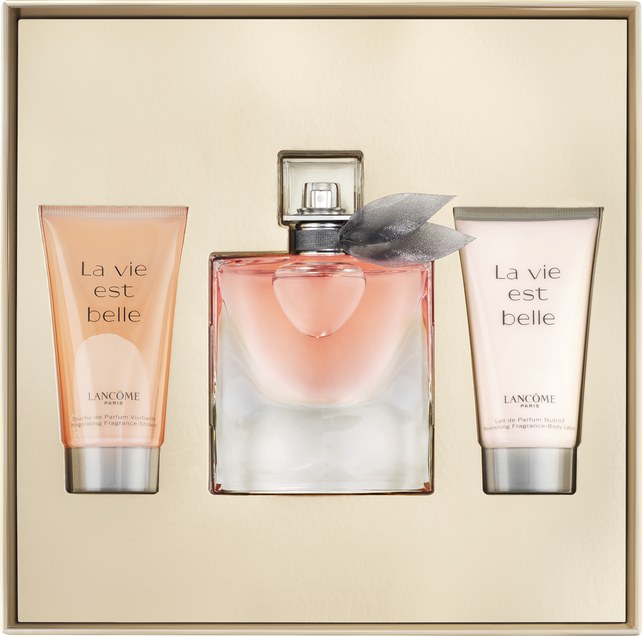 Conjunto La Vie Est Belle Lancôme Feminino - Eau de Parfum 50ml + Gel de Banho 50ml + Loção Corporal 50ml
