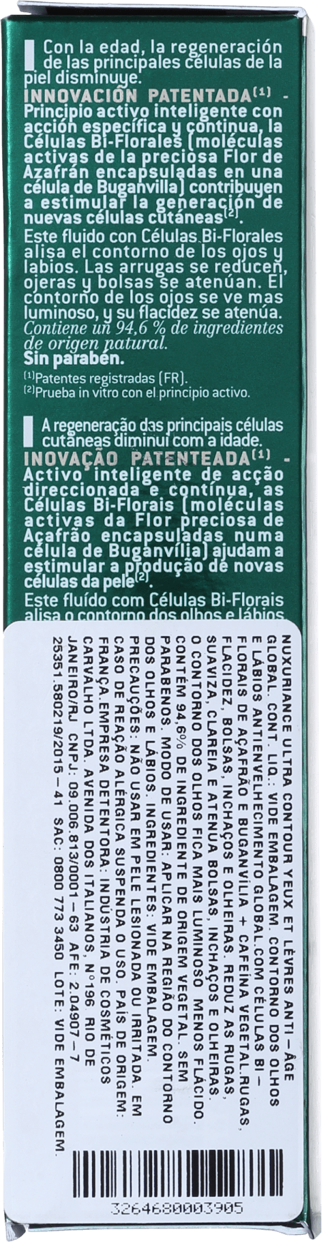 Nuxe Nuxuriance Ultra - Anti-Idade para Olhos e Lábios 15ml