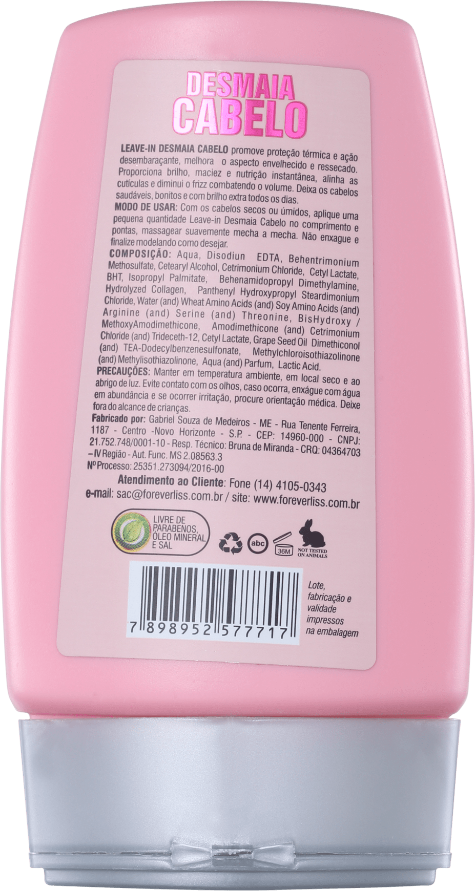 Forever Liss Professional Desmaia Cabelo - Leave-in 150g