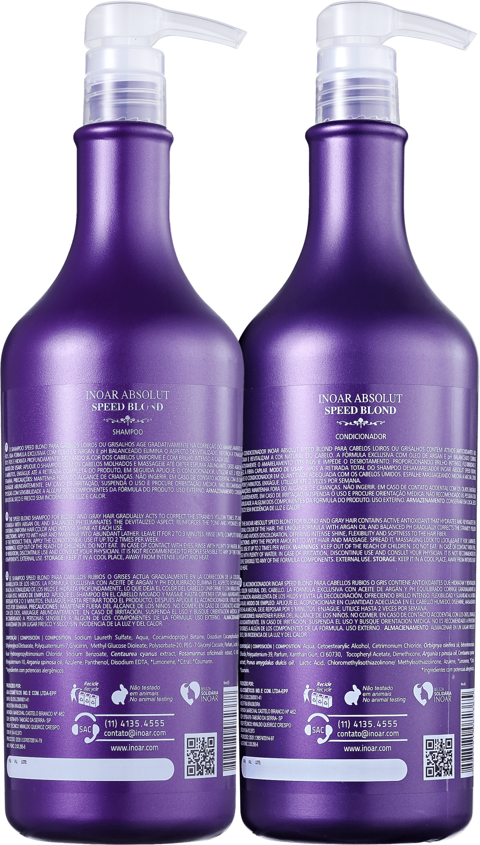Kit Inoar Absolut Speed Blond (2 Produtos)