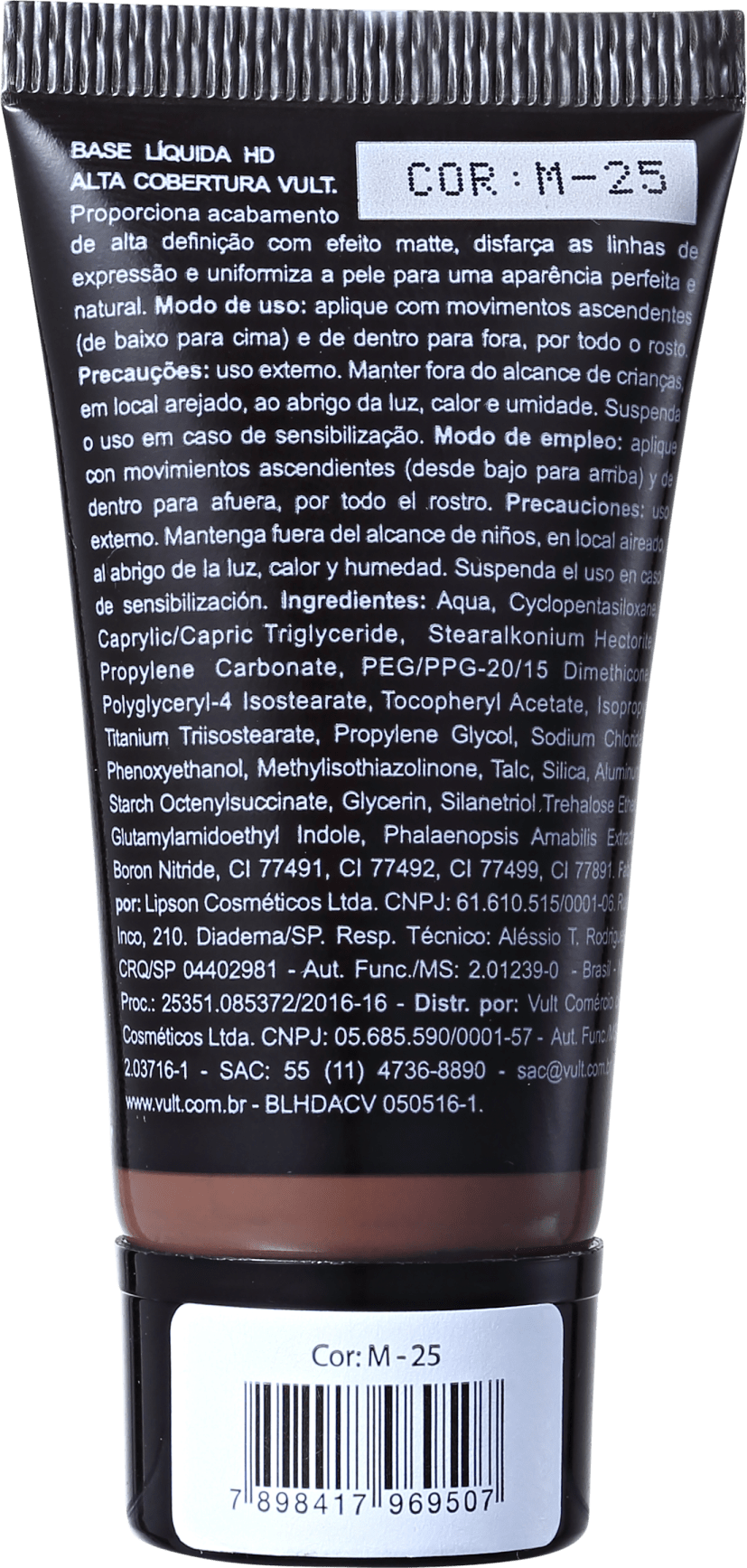 Vult HD Alta Cobertura M-25 - Base Líquida 26ml