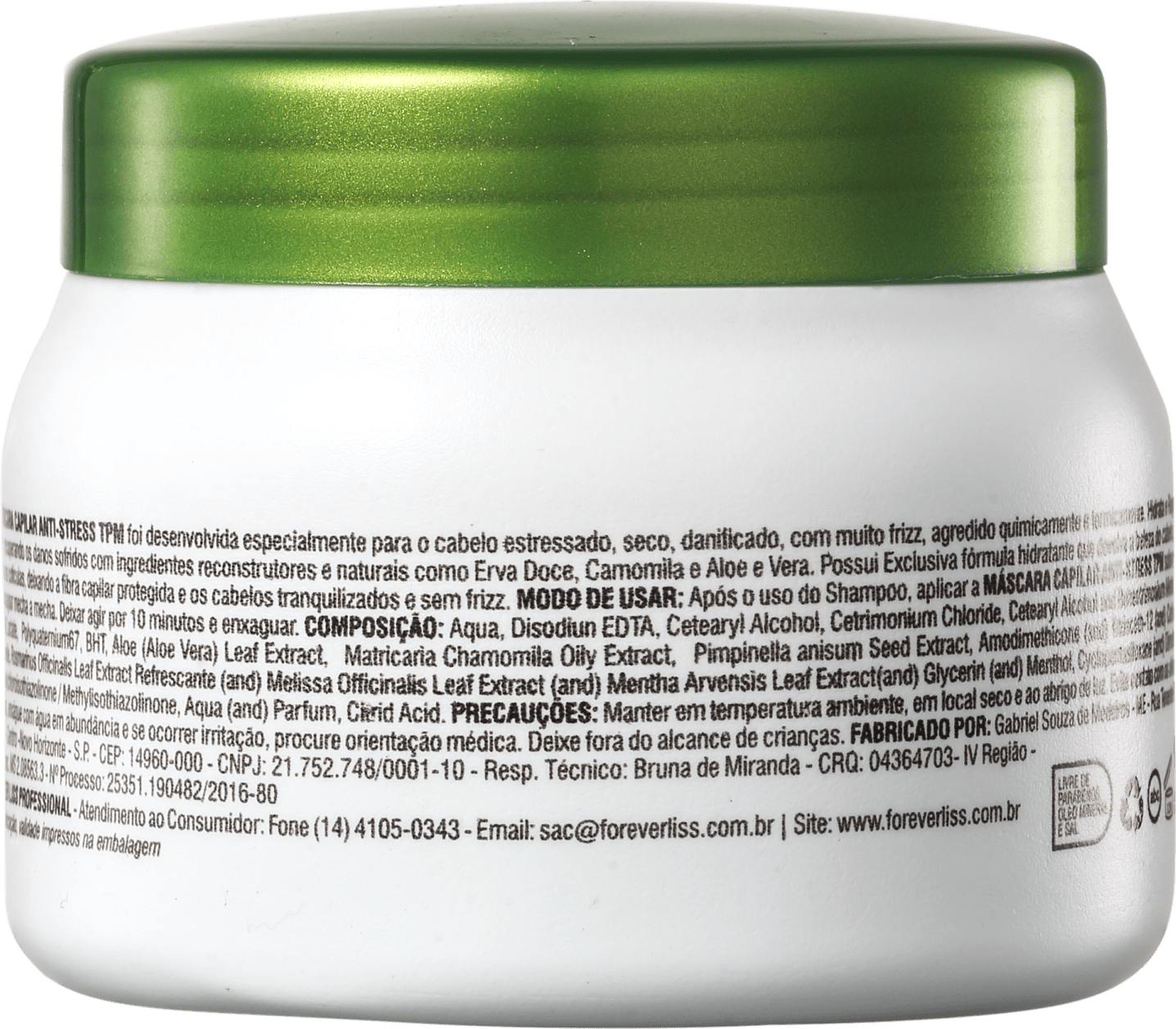 Forever Liss Professional TPM Anti-Stress - Máscara 250g