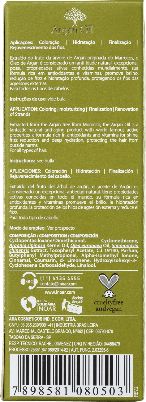 Inoar Argan Oil System - Óleo de Argan 60ml
