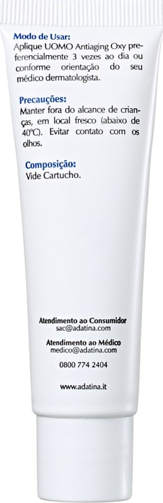 Ada Tina Uomo Antiaging Oxy - Creme para Rugas e Anti-Idade 30ml