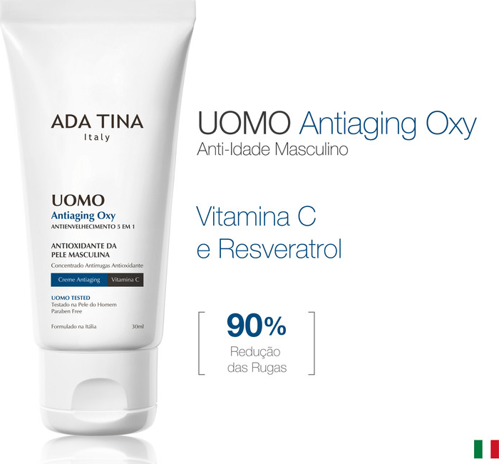 Ada Tina Uomo Antiaging Oxy - Creme para Rugas e Anti-Idade 30ml