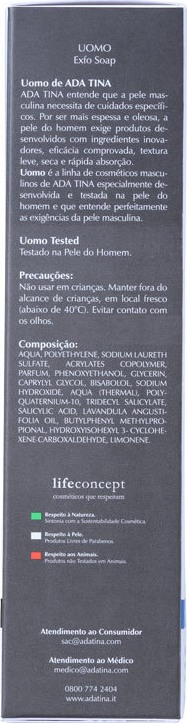 Ada Tina Uomo Exfo Soap - Sabonete Líquido Esfoliante 50g