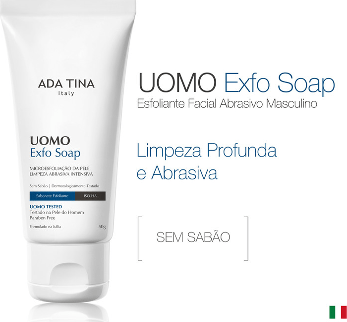 Ada Tina Uomo Exfo Soap - Sabonete Líquido Esfoliante 50g