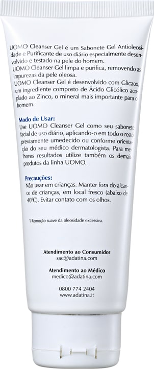 Ada Tina Uomo Cleanser - Gel de Limpeza Facial 100g