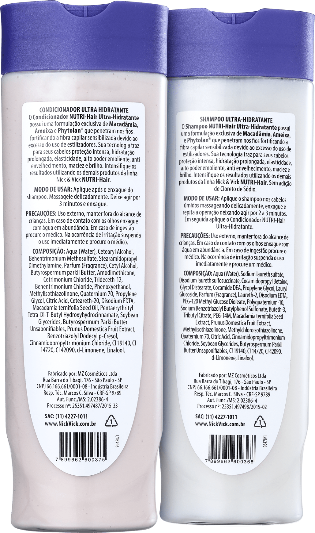 Nick & Vick NUTRI-Hair Ultra-Hidratante Kit (2 Produtos)