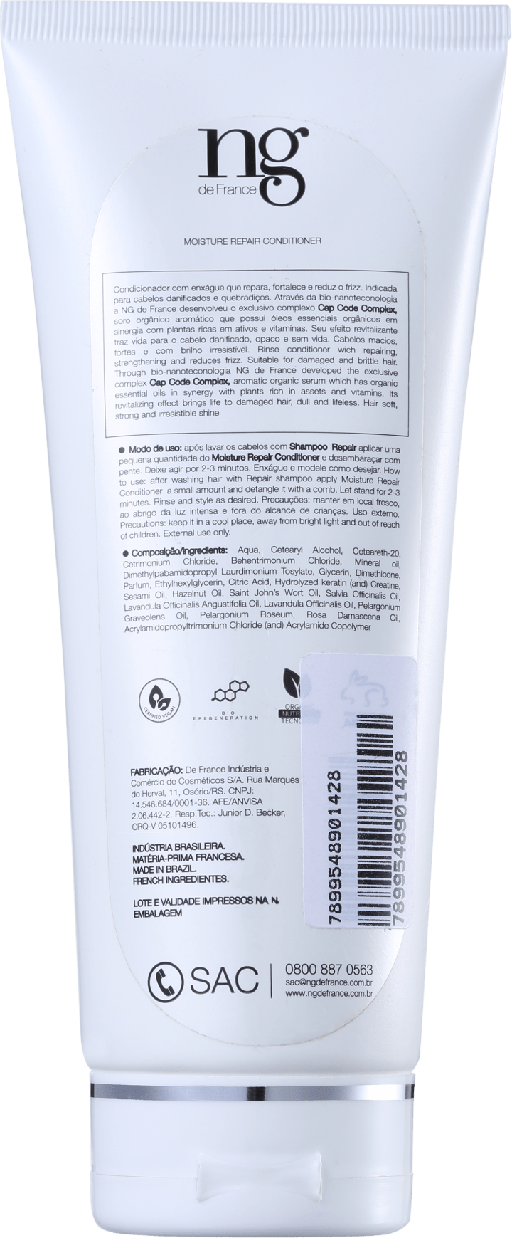 NG de France Repair Moisture Conditioner – Condicionador 200ml