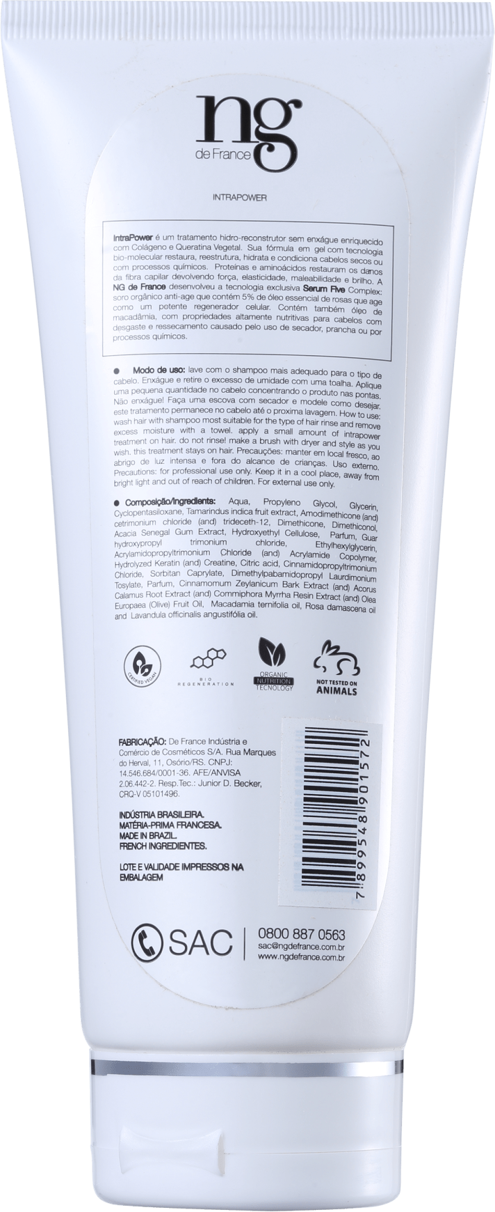 NG de France Intra Power Vegetable Collagen & Keratin – Leave-in 200ml