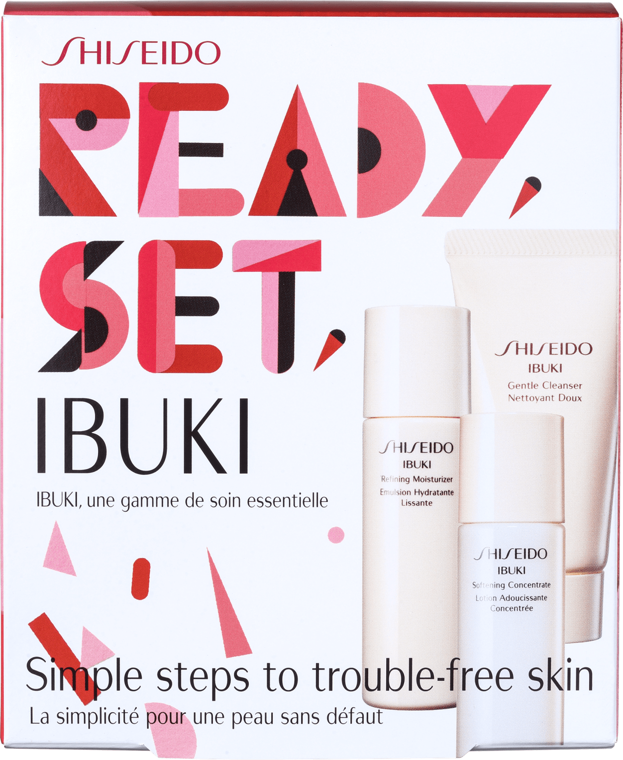 Kit Shiseido Ibuki Starter Ready (3 produtos)