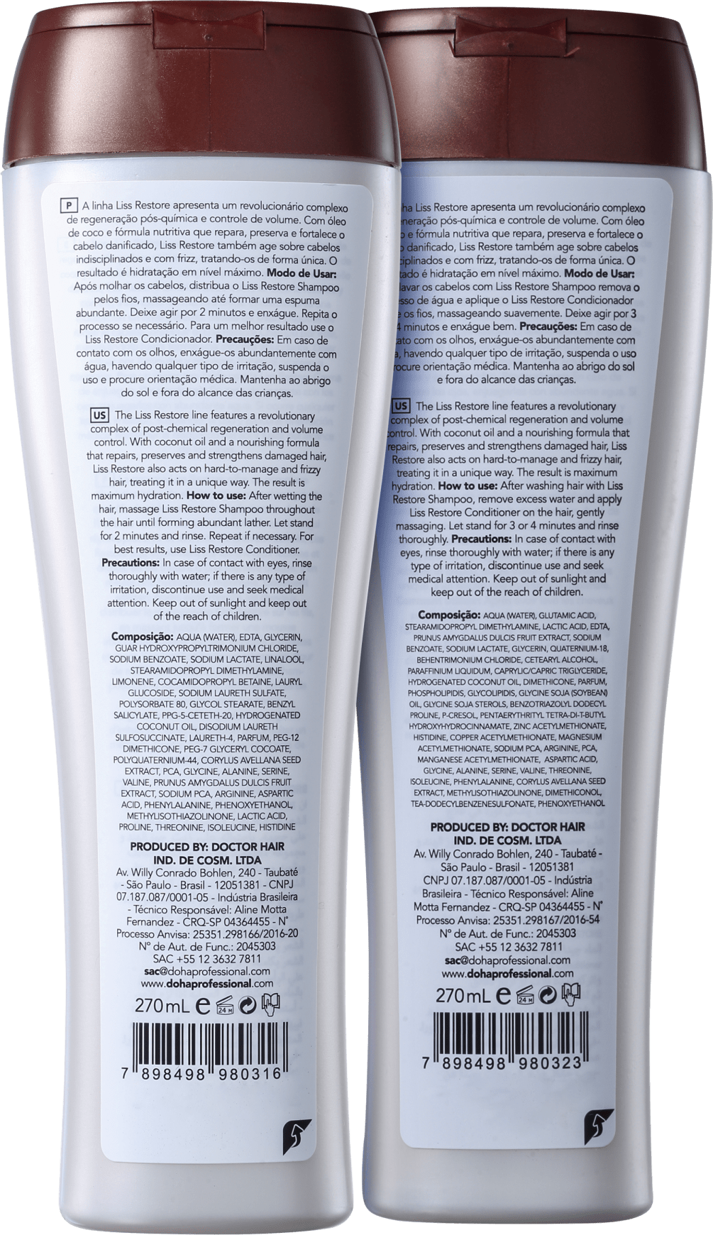 DO.HA Liss Restore Volume Controlado Kit (2 Produtos)