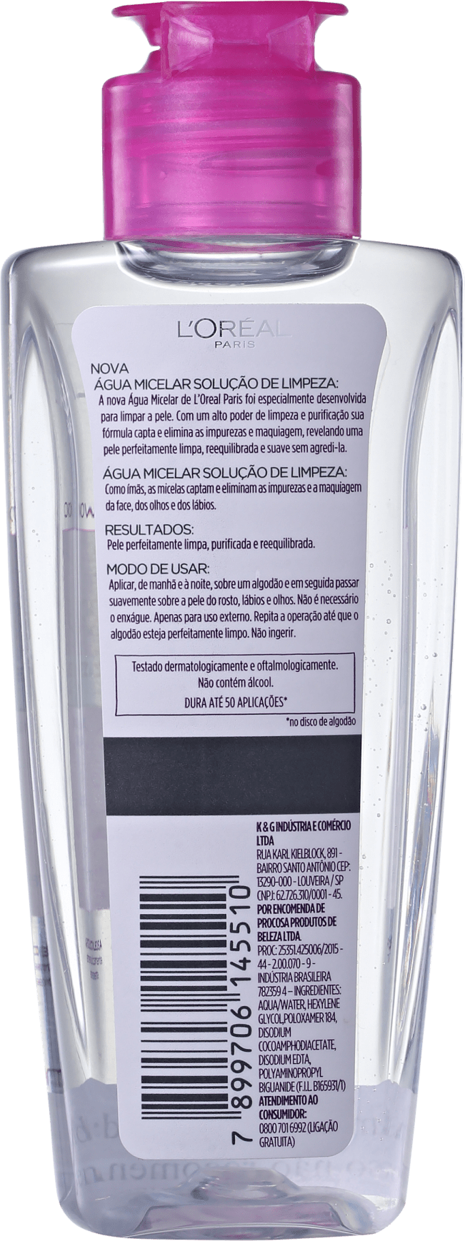 L'Oréal Paris Água Micelar 5 em 1 - Demaquilante 100ml
